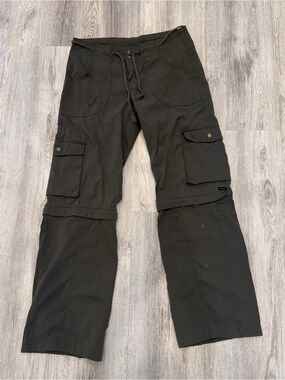 Prana Convertible Zip-Off Hiking Cargo Pants Brown Size 4 Outdoor